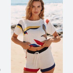 Brand New by Anthropologie Celandine High-Waist Sweater Shorts